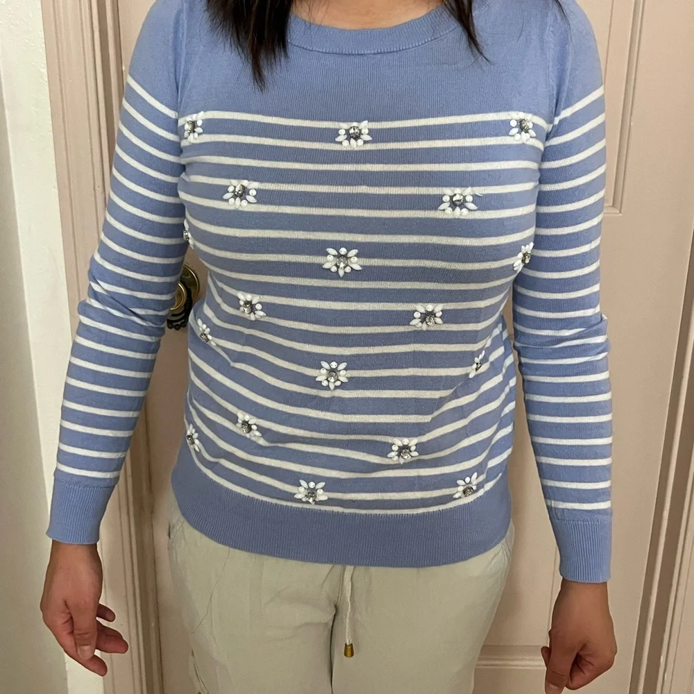 LOFT Embellished Sweater - Picture 9 of 10